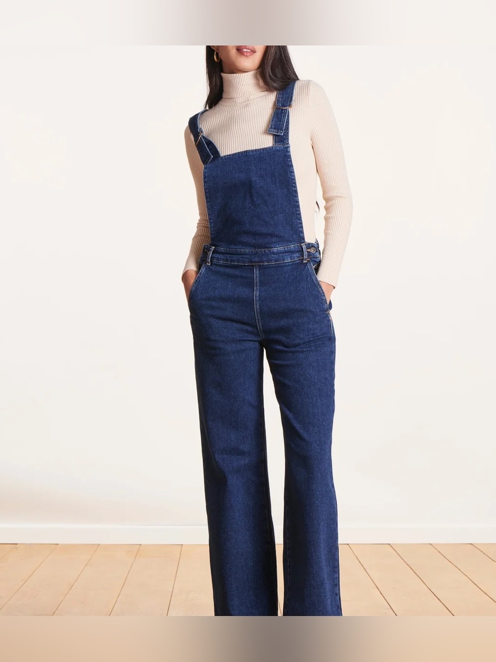 Universal Thread Denim Straight Leg Overalls